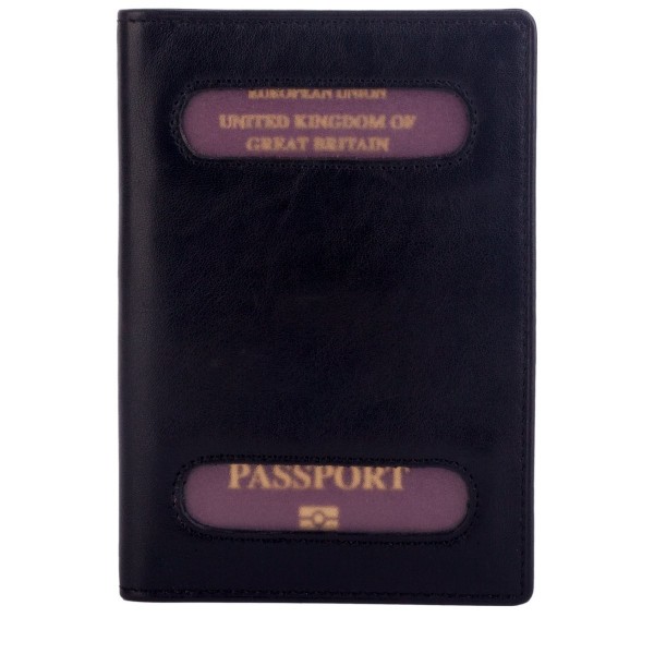 Antiqued Leather Passport Cover