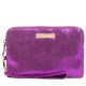 Metallic Leather Power Purse