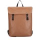 Smooth Leather Flapover Backpack