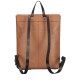 Smooth Leather Flapover Backpack