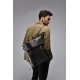 Smooth Leather Flapover Backpack