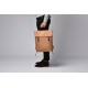 Smooth Leather Flapover Backpack