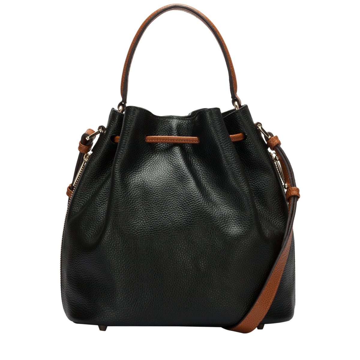 pebbled leather shoulder bag