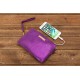 Metallic Leather Power Purse