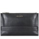 Zip Top Hand Strap Clutch Bag
