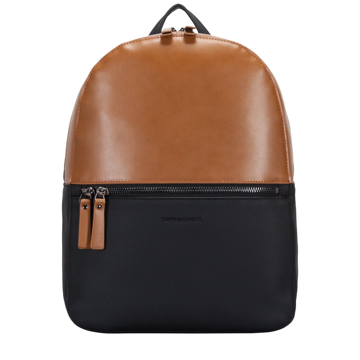 round leather backpack