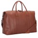Twin Strap Leather Zip Top Holdall