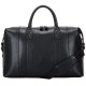 Twin Strap Leather Zip Top Holdall