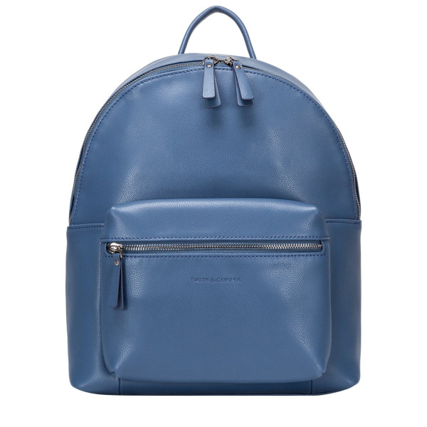 Soft Grain Leather Zip Around Backpack