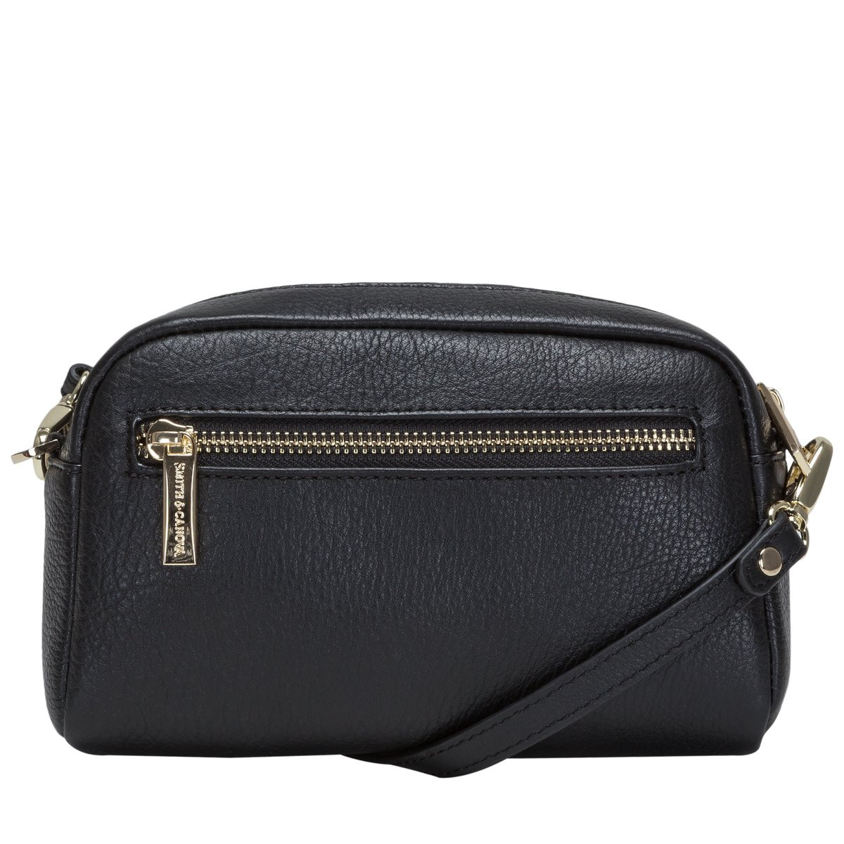 Small Soft Leather Zip Top Crossbody Bag - Smith & Canova