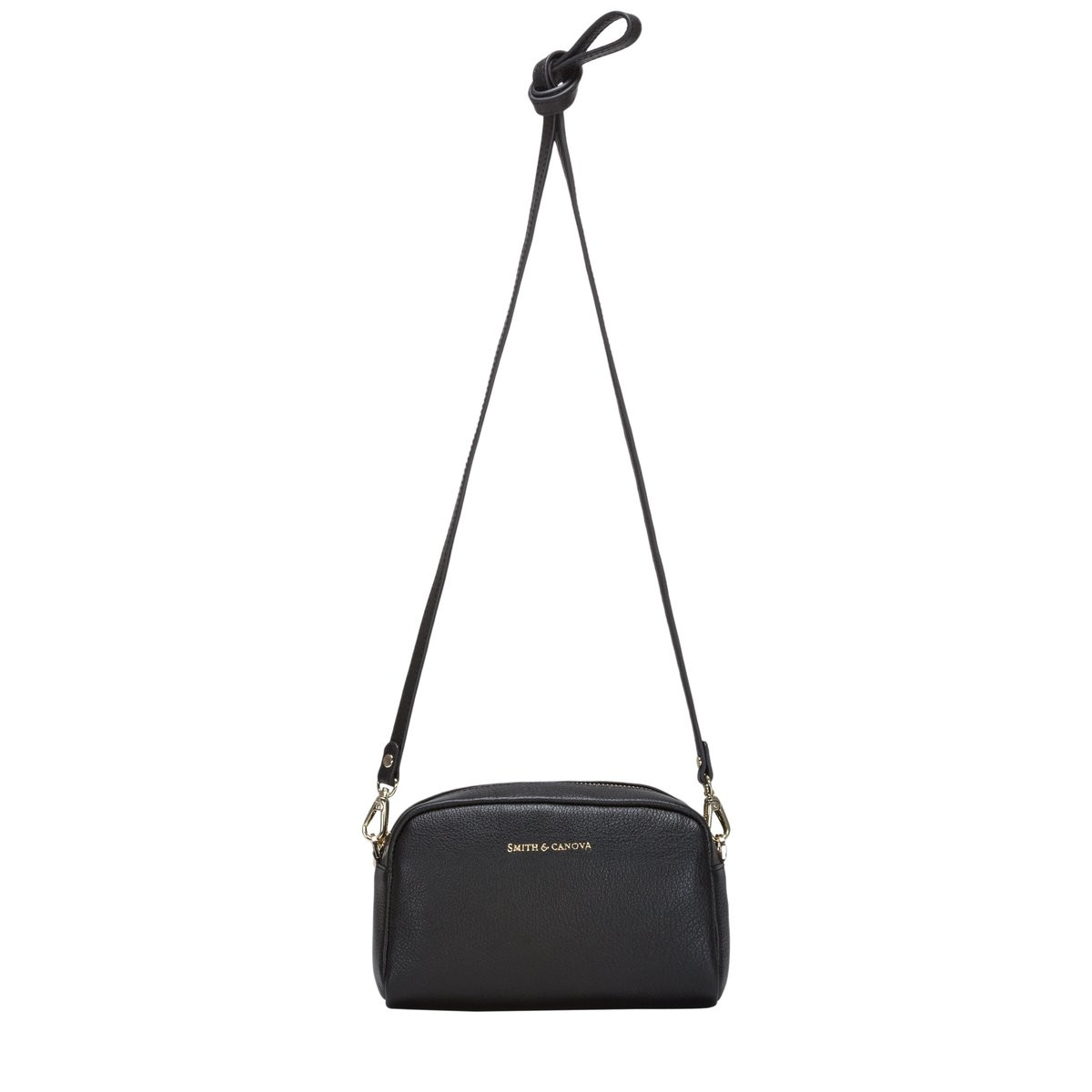 Small Soft Leather Zip Top Crossbody Bag - Smith & Canova