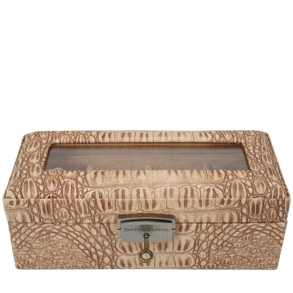 Embossed Leather Ladies Watch Box