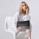 Zip Top Hand Strap Clutch Bag