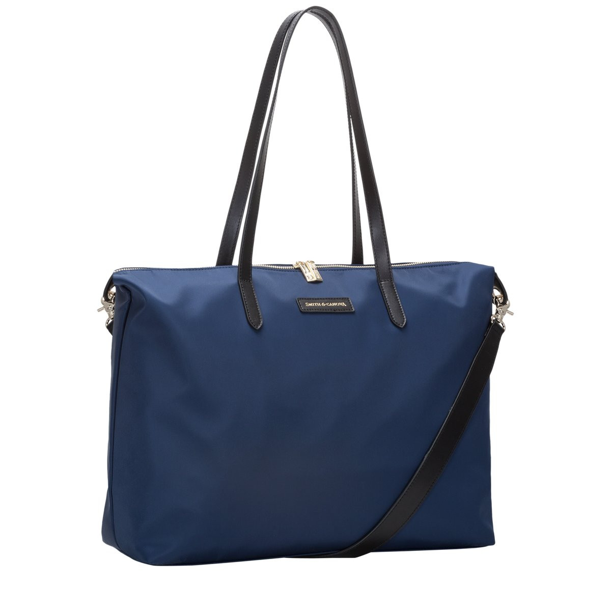 Large Nylon Zip Top Tote Bag - Smith & Canova