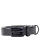 3cm Black Saffiano Leather Belt