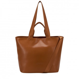 Smooth Leather E/w Tote / Shoulder Bag