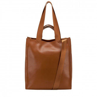 Smooth Leather Tote / Shoulder Bag