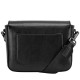 Smooth Leather Flap Over Cross Body Bag