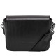 Smooth Leather Flap Over Cross Body Bag