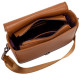 Smooth Leather Flap Over Cross Body Bag