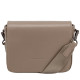 Smooth Leather Flap Over Cross Body Bag