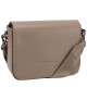 Smooth Leather Flap Over Cross Body Bag