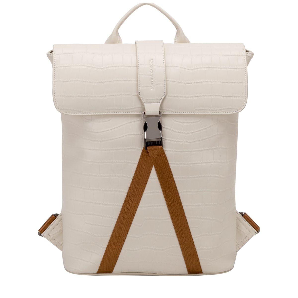 croc print backpack