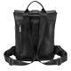 Smooth Leather Buckle Backpack