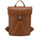 Smooth Leather Buckle Backpack