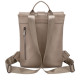 Smooth Leather Buckle Backpack