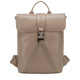 Smooth Leather Buckle Backpack