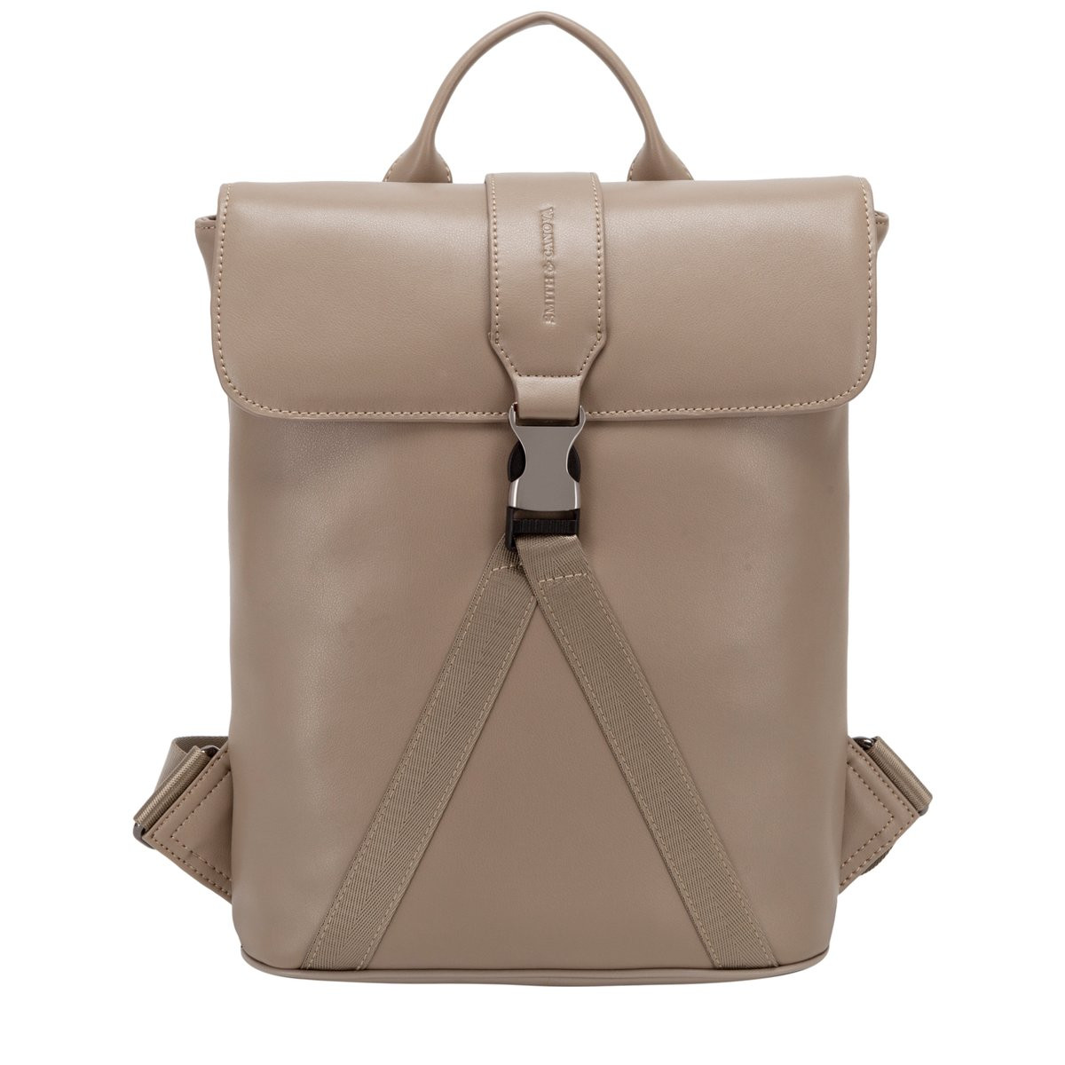 Smooth Leather Buckle Backpack - Smith & Canova