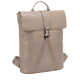 Large Smooth Leather Buckle Backpack