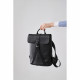 Smooth Leather Buckle Backpack