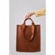 Smooth Leather Tote / Shoulder Bag