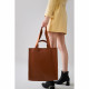 Smooth Leather Tote / Shoulder Bag