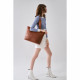 Smooth Leather E/w Tote / Shoulder Bag