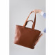 Smooth Leather E/w Tote / Shoulder Bag