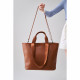 Smooth Leather E/w Tote / Shoulder Bag