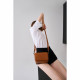 Smooth Leather Flap Over Cross Body Bag