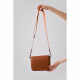 Smooth Leather Flap Over Cross Body Bag