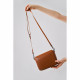 Smooth Leather Flap Over Cross Body Bag