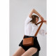 Smooth Leather Flap Over Cross Body Bag